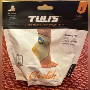 Pair of Tuli’s Cheetah Feet, Size Large, Gymnasts, Heel cups, Plantar Fasciitis